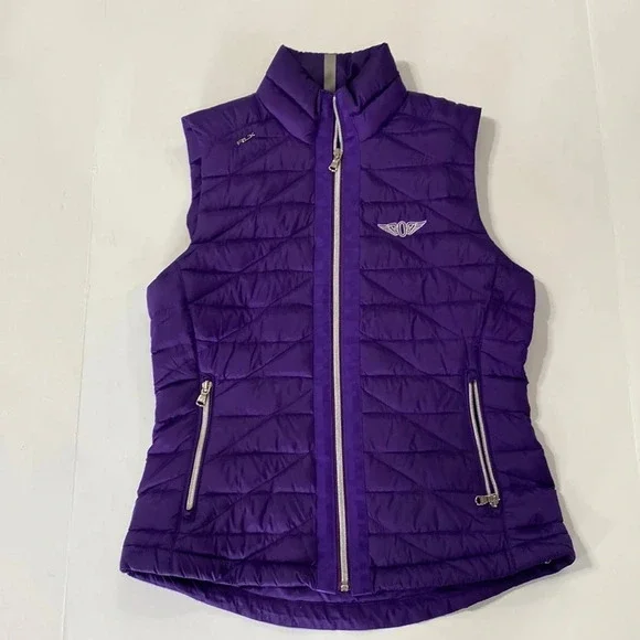RLX Ralph Lauren Purple Down Filled Lightweight Quilted Puffer Vest Size Small - Picture 1 of 8